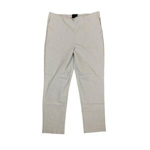 Massimo Fabbro‎ Italy White Micro Check Ankle Career Pants 14